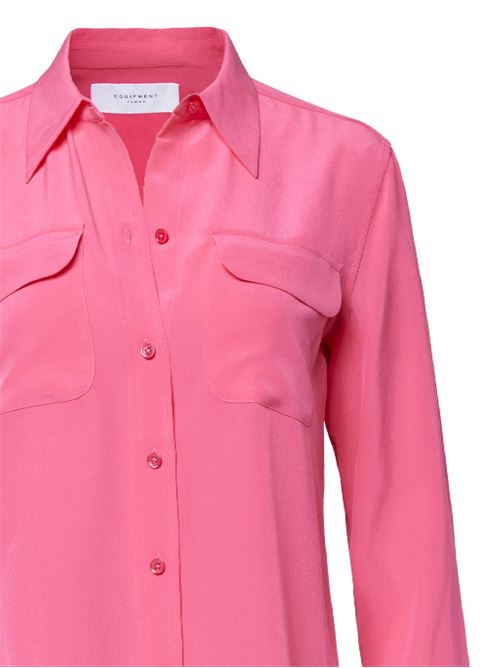 Camicia in seta rosa EQUIPMENT | Q23E231RASPERRY SOBRET